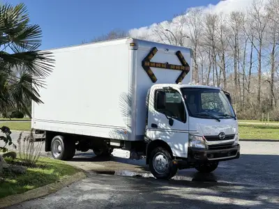 2014 Hino 195 Cube Van Trailer Hitch Trailer Brake Whelen Traffic Advisor Fast Idle $46,820 + $995 P...