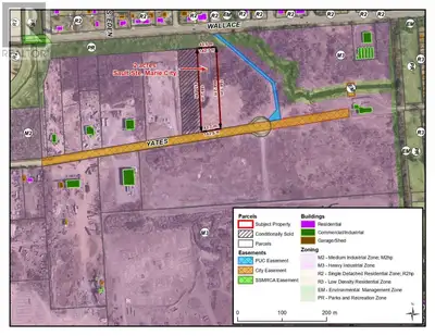 City of Sault Ste. Marie industrial land for sale. Yates Avenue is a designated area for heavy indus...