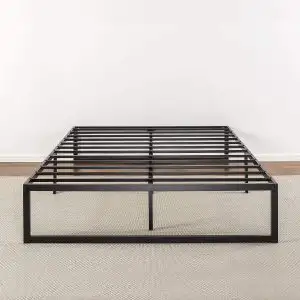 NEW 14" RAISED METAL PLATFORM BED FRAME KING QUEEN FULL TWIN, View more