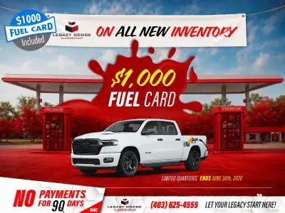 Welcome to Legacy Dodge Claresholm. Adaptive Cruise Control, Remote Start, Blind Spot Detection, Lan...