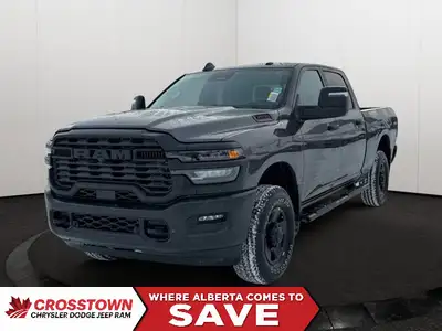 This 2026 RAM 3500 TRADESMAN CREW CAB 4X4 has the following options Cloth 40/20/40 Bench Seat, 12.0...