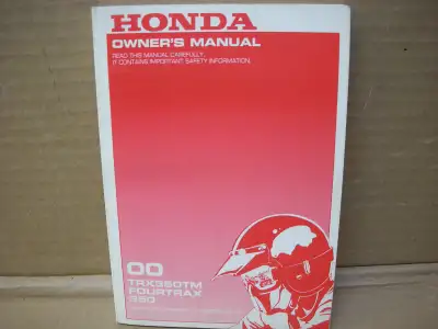 Have a NOS Honda owners manual 31hn4600 covers are a little discoloured but rest is excellent made f...