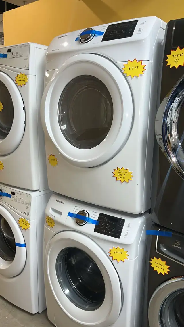Samsung 27” Stackable Washer And Dryer Tested 30-Day Warranty in Washers & Dryers in Kitchener / Waterloo - Image 3