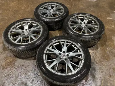 RIMS Aftermarket RSSW Alloy Wheels 19x8.5 ET 35 Off of a 2012 Bmw X5 TIRES Continental Winter Contac...