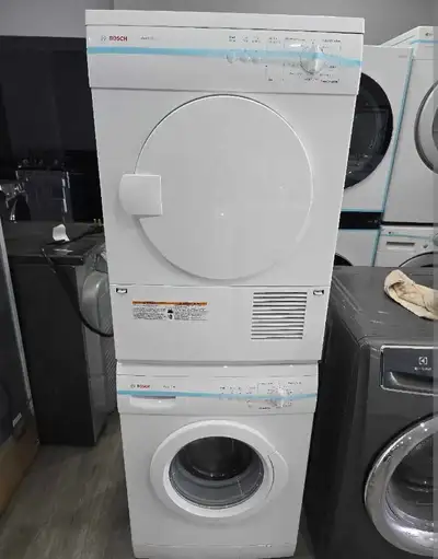 Apartment Size Bosch 24" White Washer Electric Ventless Dryer, View more