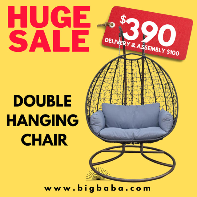 Double Seating Outdoor / Indoor Hanging Egg Patio Chair in Patio & Garden Furniture in City of Toronto