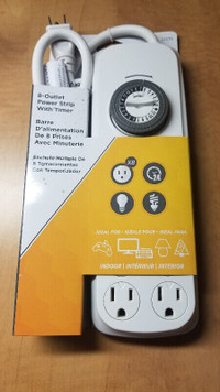 8-Outlet Power Strip with Timer - BNIB!!!!