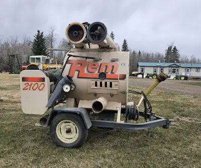 REM 2100 GRAIN VAC S/N RM-2100-6267 PTO driven $6,800.00 CAD Sold As Is, No warranties or guarantees...