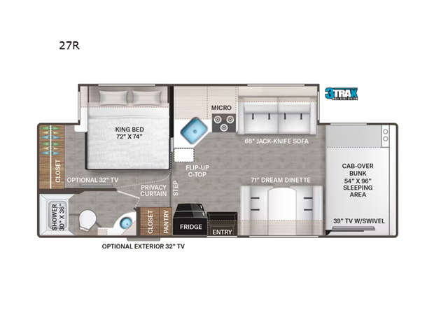 2022 Thor Motor Coach Four Winds 27R in RVs & Motorhomes in Abbotsford - Image 3