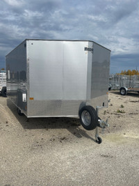 2023, 101×12 SA Silver Enclosed Snowmobile Trailer by Mission