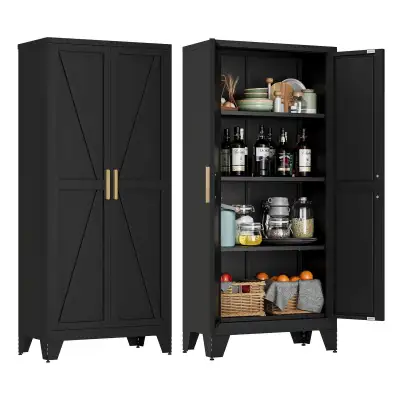 BRAND NEW - LCAOPC 61" Tall Metal Storage Cabinet with 2 Doors.., View more