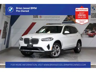 2022 BMW X3 xDrive30i 2.0L I4 TwinPower Turbo AWD 8-Speed Automatic EXTERIOR - ALPINE WHITE INTERIOR...
