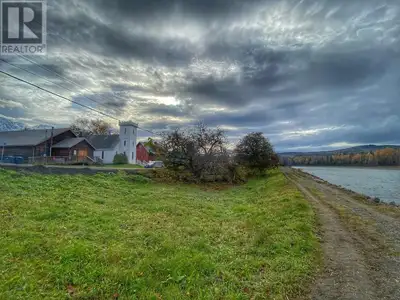 Literally the last waterfront property available in Historic Old Hazelton! Zoned for mixed use resid...