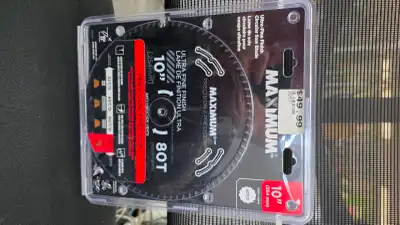 MAXIMUM 10" 80T Ultra-Fine Finish Circular Saw Blade - NEW, View more