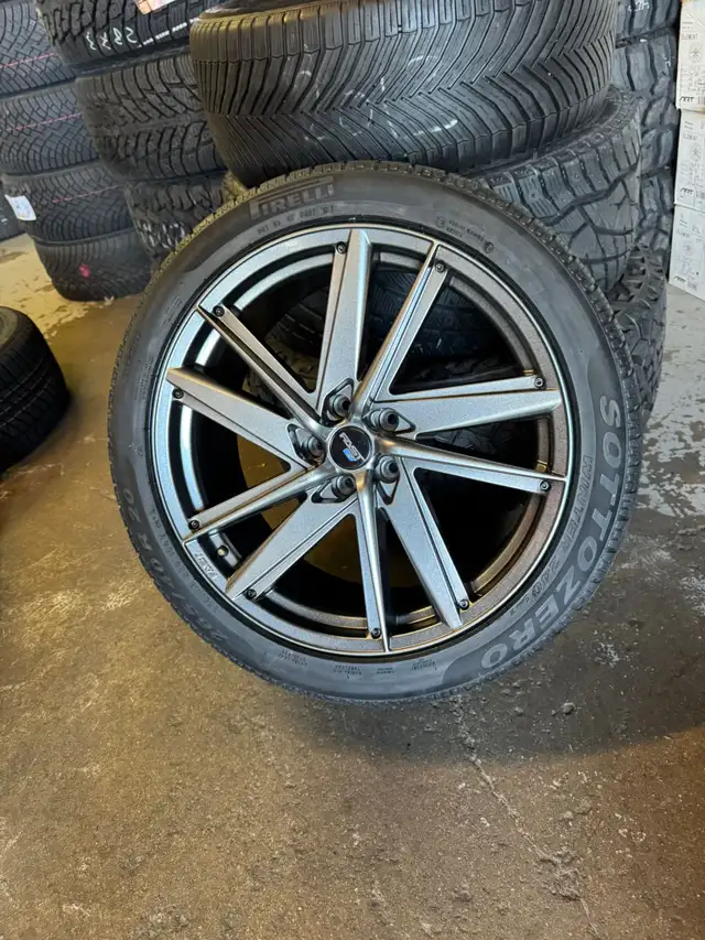 Four New 20″ 5X114.3 Tesla Fast EV01 w/ 265/40R20 Pirelli Winter in Tires & Rims in Oakville / Halton Region - Image 8