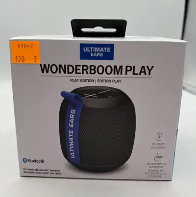 **NEW** Logitech Ultimate Ears Wonderboom Bluetooth Speaker, View more