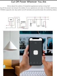 SONOFF POWR3 Smart WiFi Wireless Light Switch with Energy Monito