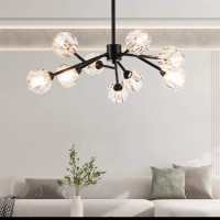 Weesalife Sputnik Chandeliers Modern Crystal Pendant Light Chand