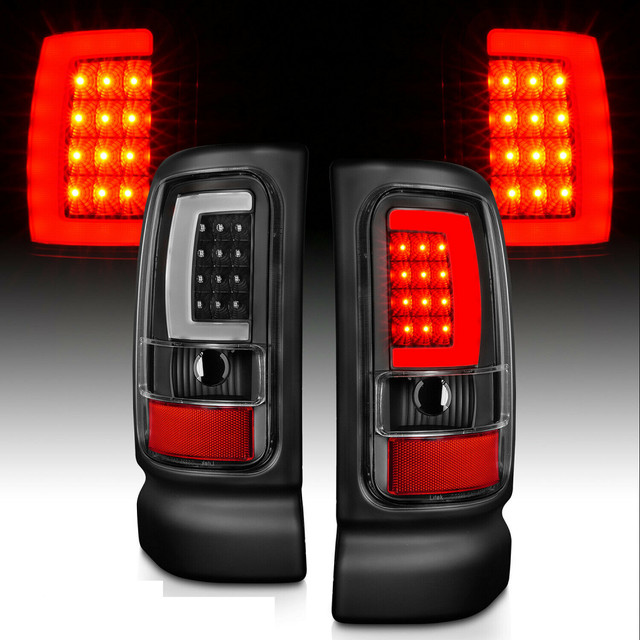 94-01 Dodge Ram 1500 2500 3500 Black LED Tube Tail Lights in Auto Body Parts in City of Toronto