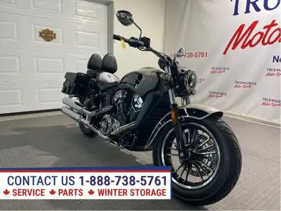 ONLY 2,262 KM ON THIS LIKE NEW INDIAN SCOUT ABS AT True North Motor Sports! Powered by the 1133 CC,...