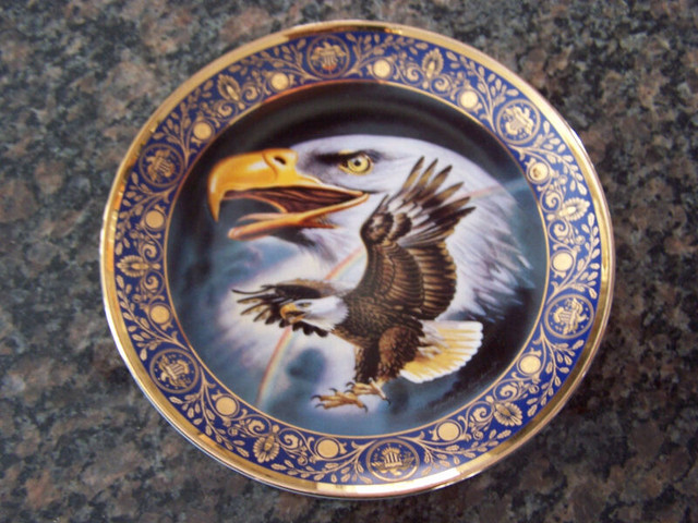 Franklin Mint Royal Doulton Profile of Freedom Eagle Coll. Plate in Arts & Collectibles in Hamilton