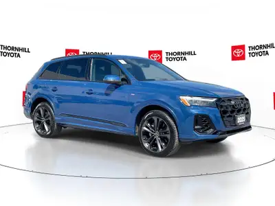 Thornhill Toyota Proudly Presents This Blue 2025 Audi Q7 with PROGRESSIVE 55 TFSI QUATTRO W/Black Op...
