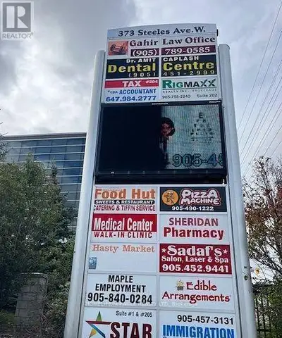 Fully leased, Very busy plaza in South Brampton, Direct access to SHERIDAN COLLEGE. Other businesses...