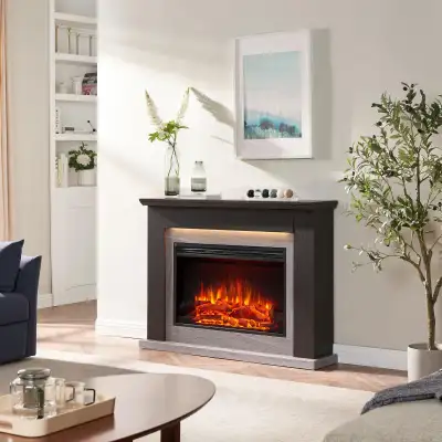 BRAND NEW - Electric Standing Fireplace stand... LOT# 305, View more