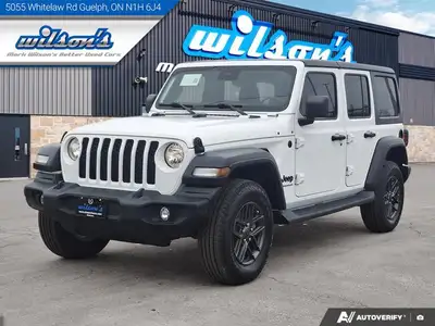 Drivers wanted for this sleek and powerful certified 2024 Jeep Wrangler Sport S | Heated Wheel + Sea...