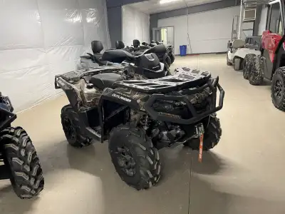 2024 CAN-AM OUTLANDER HUNTING EDITION 850 ATV STOCK #A115654 2942 KILOMETERS 78HP ROTAX ENGINE CVT T...