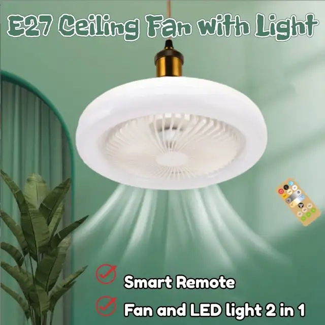 WE DELIVER! - Rosvola Socket Fan Ceiling Fan w/ Light & Remote, in Indoor Lighting & Fans in Mississauga / Peel Region - Image 3
