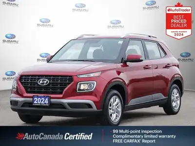 New Price! Ultimate Red 2024 Hyundai Venue Preferred Apple CarPlay | Android Auto | FWD FWD CVT I4 A...