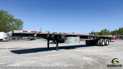 Trailer / Remorque - # STOCK: R-37617 2021 TRANSCRAFT 53' ALUMINIUM FLATBED COMBO LES VÉHICULES SONT...
