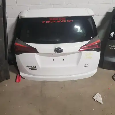 2016 2017 2018 TOYOTA RAV4 TRUNK LID TAIL GATE WHITE ___________________ RIGHT PARTS FOR THE RIGHT P...