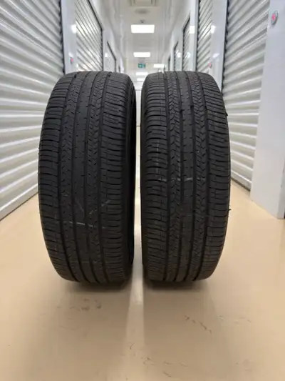 2 Tires Made in 2023 Size: 225/65 R17 All-season Tires Goodyear Assurance Price: $140 for all Clean...