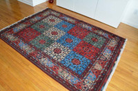 Handmade Colorful Persian Wool Afghan Rug Carpet | Free Shipping