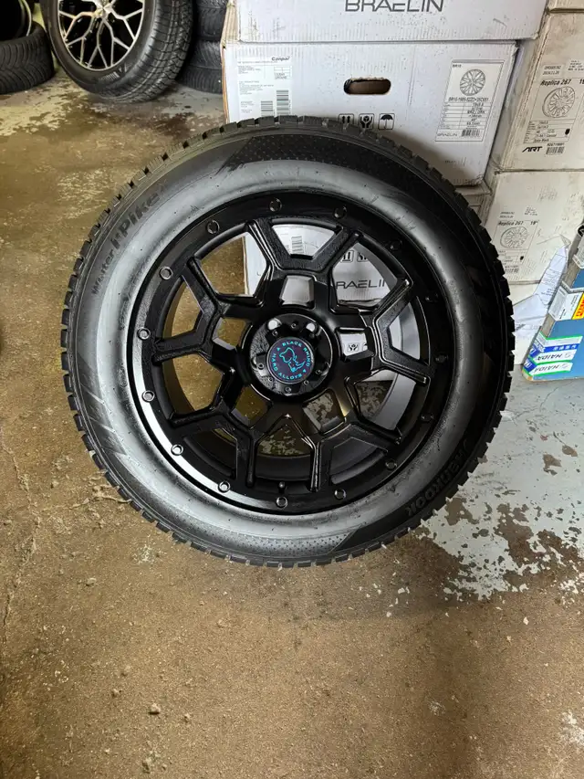 Four New 20 inch 5x127 BlackRhino Rims& 275/55R20 Hankook winter in Tires & Rims in Oakville / Halton Region - Image 9