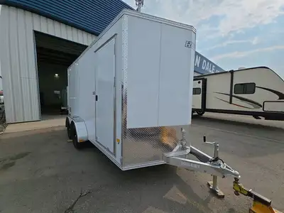 7' X 14' - Rear Ramp & MORE! 2025 E-Z Hauler 7-Wide EZEC7x14 XLT Easily load and unload your cargo -...