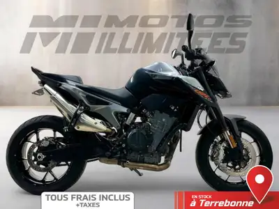 KTM 790 DUKE 2019 Gris et Noir 6587 km km au compteur. Motos Illimitées Terrebonne. Prix de vente in...