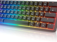 HK GAMING GK61 Mechanical Gaming Keyboard 60 Percent | 61 RGB Ra