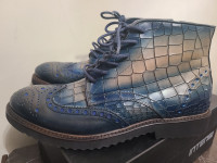 New Stylish Italian man leather boots Size 11