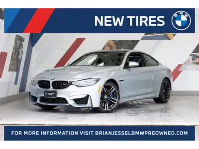 2018 BMW M4 3.0L I6 RWD 7-Speed Automatic EXTERIOR - SILVERSTONE METALLIC INTERIOR -BLACK, FULL MERI...