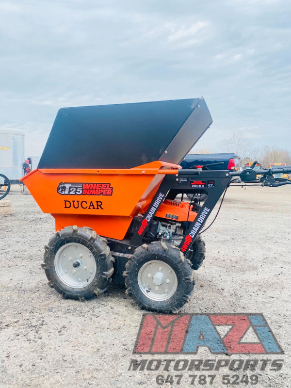 Ducar T25 power wheelbarrow Gas 4x4  wheel  dumper motorized in Other in City of Toronto - Image 4