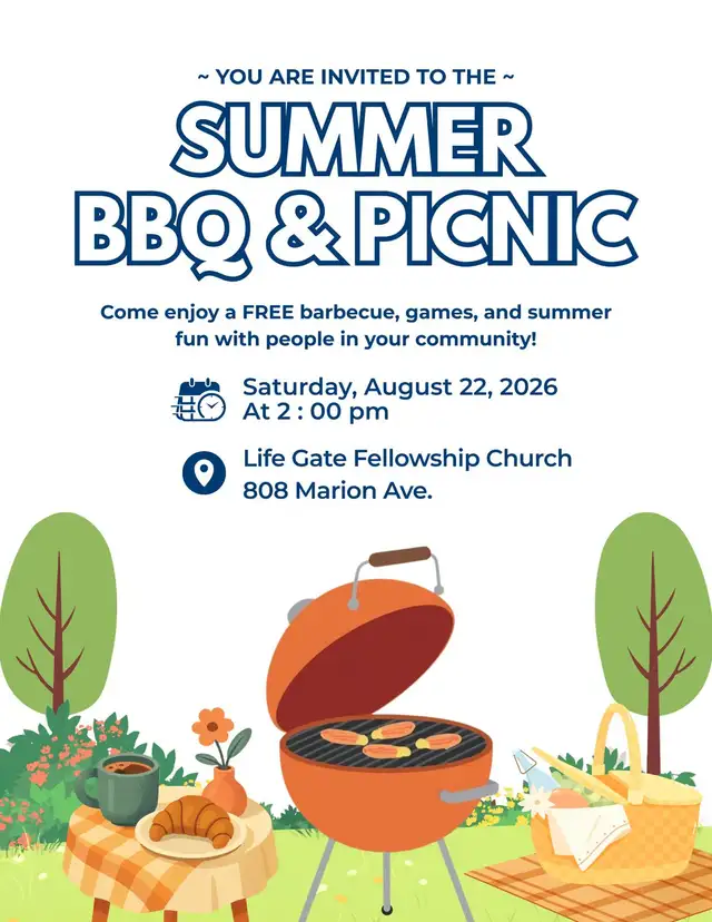 Free BBQ and games for community/families