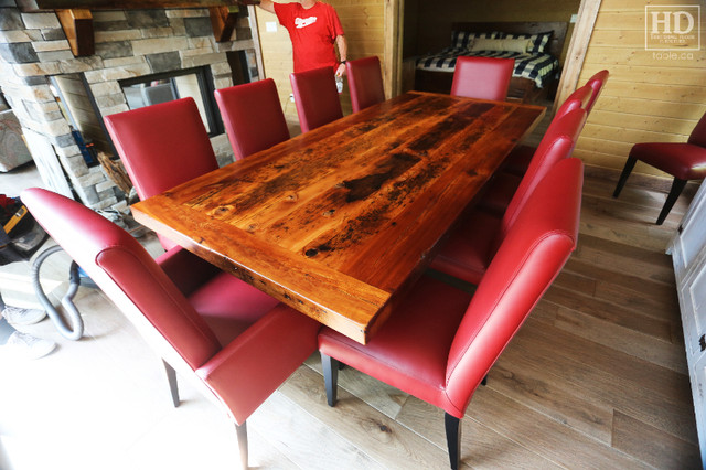 Ontario Barnwood Pedestal Tables / www.table.ca in Dining Tables & Sets in Cambridge - Image 2