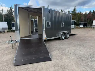 Welcome to GD Equipment LTD. 14’ + 5’ Snowmobile Trailer – Financing Available! Also available in 16...