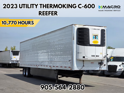 Welcome to Macro Truck Sales! 2023 UTILITY THERMOKING C-600 Reefer 10,770 Hours 53ft Tandem Trailer...