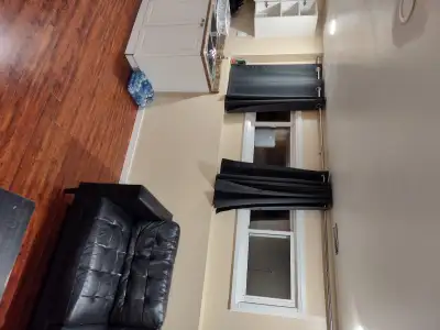 Residential tranquil area, uptown Kitimat, close to the Golf Course. Quite semi-basement suit, clean...