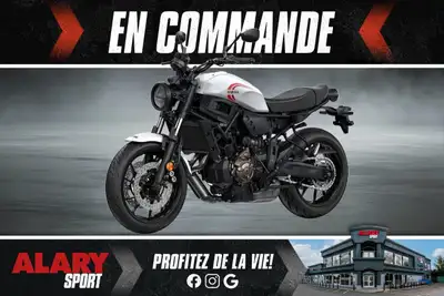 Alary Sport Cette MOTOCYCLETTE YAMAHA XSR700 2026 est disponible DÈS MAINTENANT! Contactez-nous au 4...