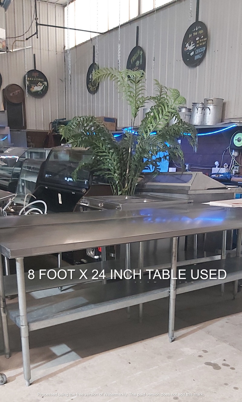 HUSSCO USED Stainless Steel Tables Restaurant Kitchen Equipment ...